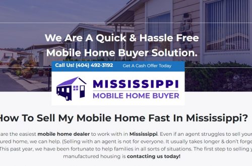 We Buy Mobile Homes Mississippi